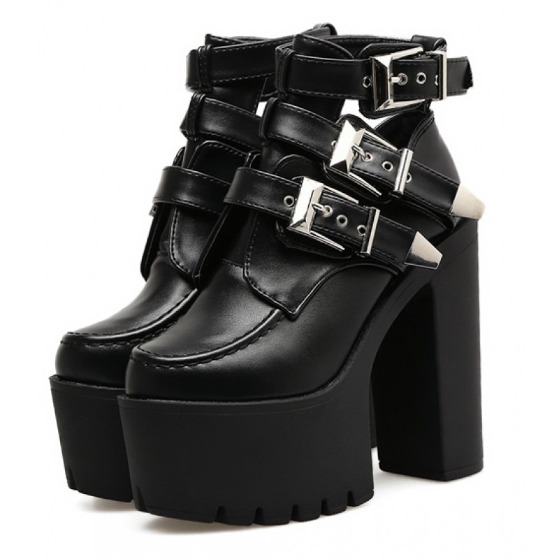 chunky goth shoes
