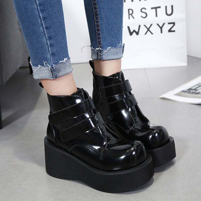 black grunge boots