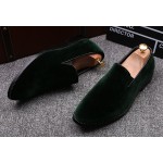 SALE- LAST PAIR- Green Velvet Mens Oxfords Flats Loafers Dress Shoes sz 43 44