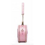 Pink Black la vita e bella Patent Perfume Clutch Bag Purse Shouder Bag