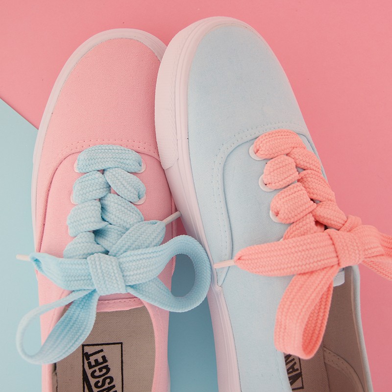 pink color sneakers