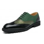Green Wingtip Baroque Vintage Dapperman Dress Oxfords Shoes Loafers