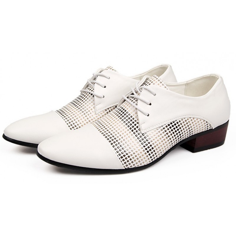 white patent leather dress shoes