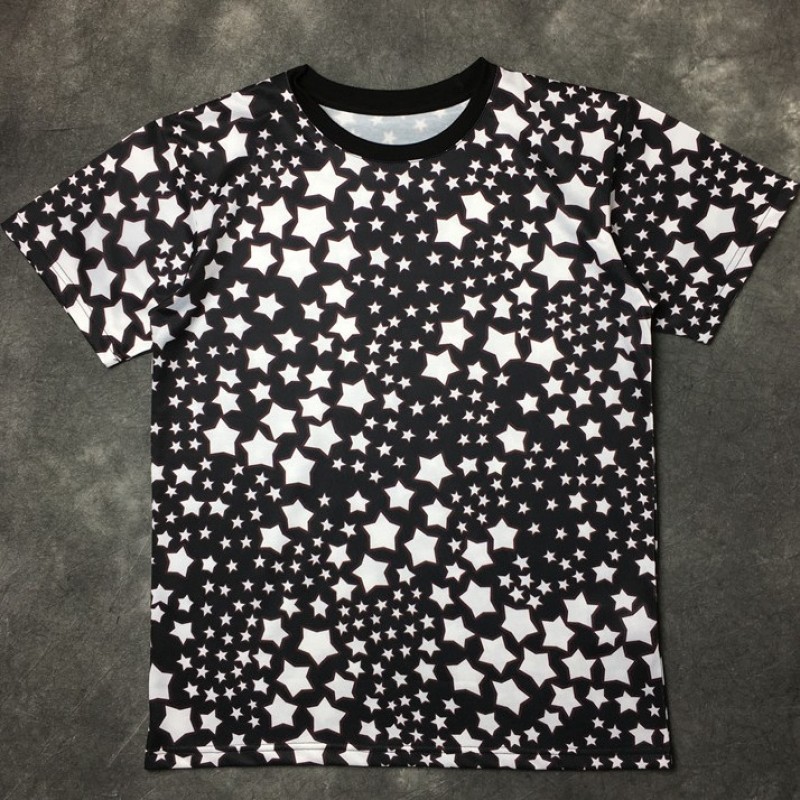 mens black shirt with stars