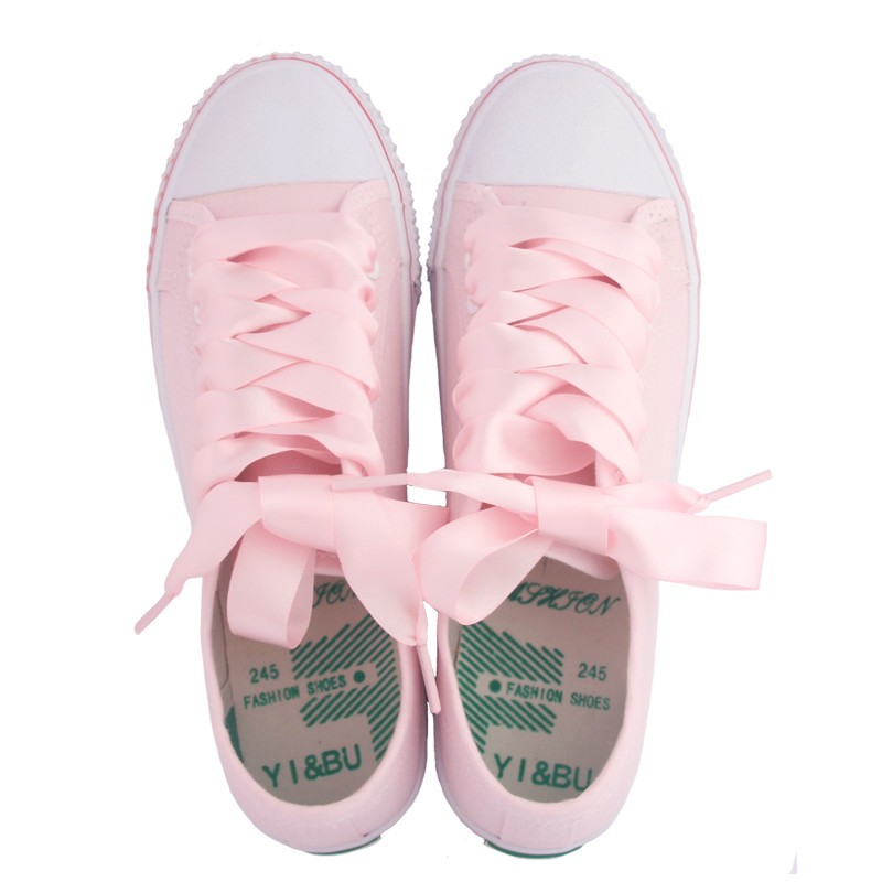 WOMEN'S LACE UP SATIN SNEAKERS SHOES