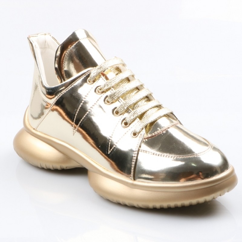 metallic gold sneakers mens