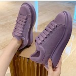 Purple Pastel Rainbow Candy Chunky Womens Sneakers Shoes
