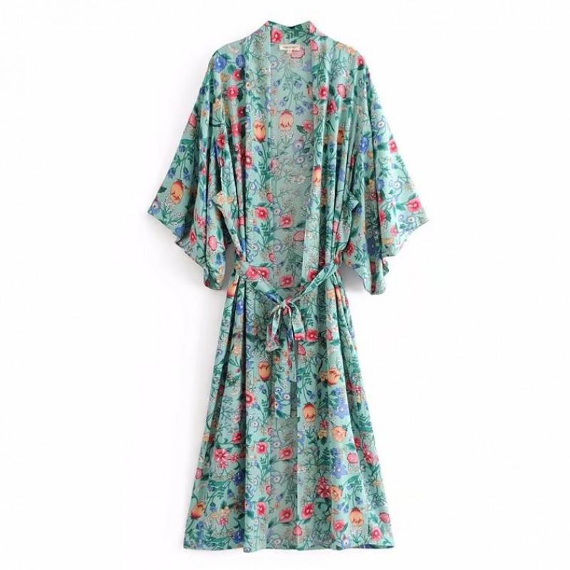 maxi kimono robe
