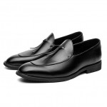Black Long Thin Tassels Mens Dappermen Dapper Loafers Shoes