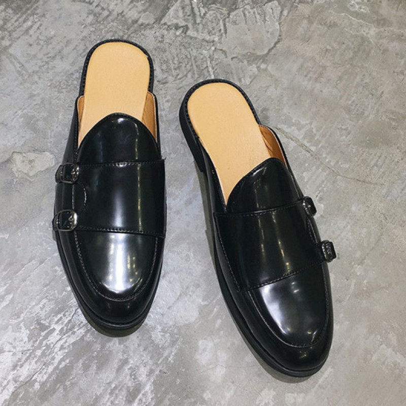 Men's Formal Shoes Slip on Flats Business Dress Shoes Patent Leather  Footwear