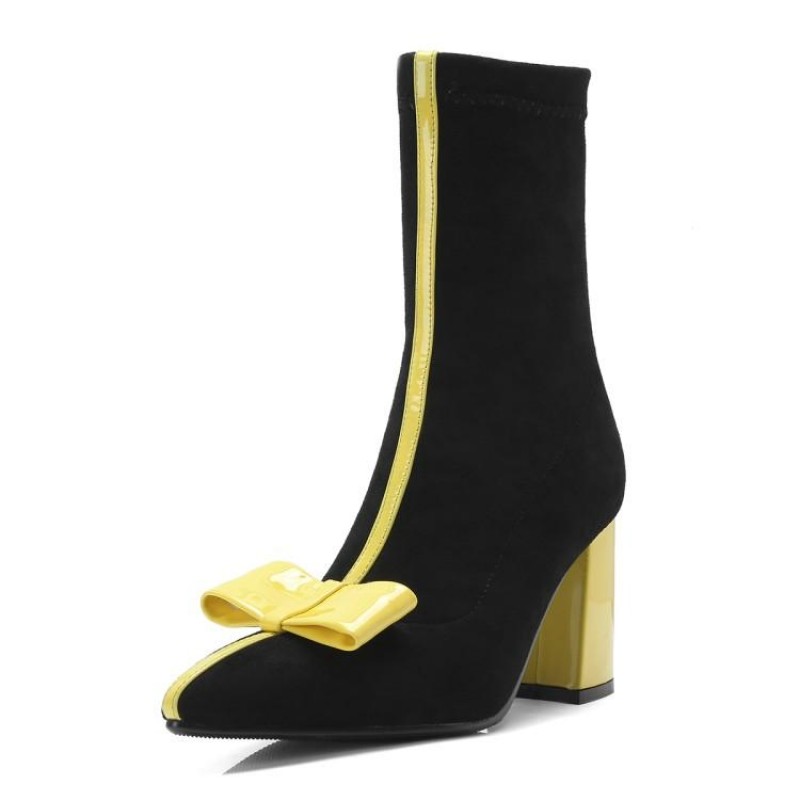 yellow pointed shoes