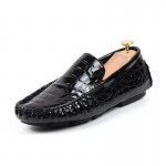 Black Patent Slip On Loafers Dress Shoes Flats