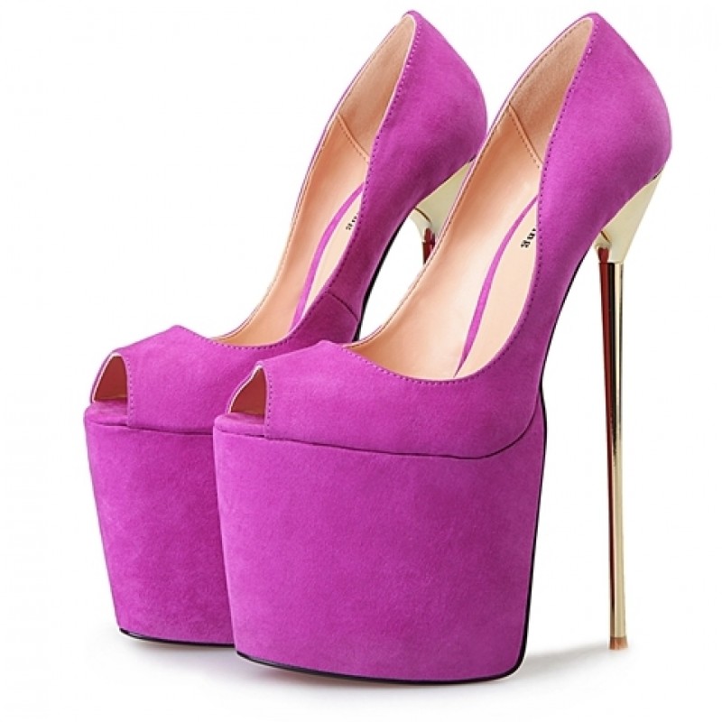purple and gold heels