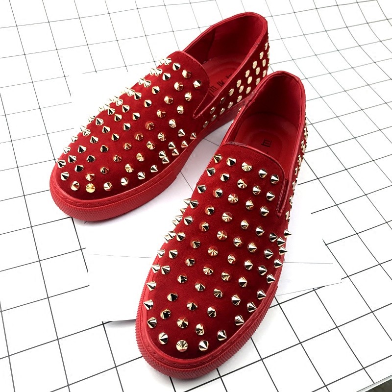 2022 Red Bottoms Men Women Shoes Studded Spikes Loafers Sneakers Suede  Leather Flats Mens Trainers Casual Shoe Jogging Walking 02 From Rose088,  $106.94