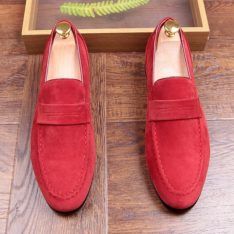 Rag & Bone Cooper Red Suede Loafers