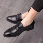 Black Formal Wedding Bow Party Porm Mens Loafers Flats Shoes