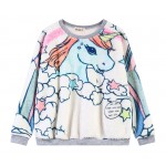 Rainbow Color Sweet Pony Unicorn Long Sleeves Sweatshirt