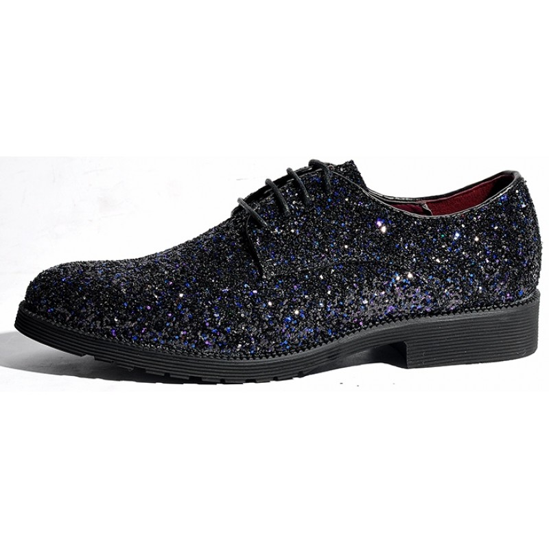 Black sparkly dress clearance shoes