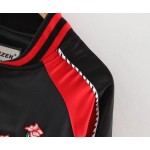 Black Red Satin Embroidery Phoenix Baseball Aviator Bomber Rider Jacket