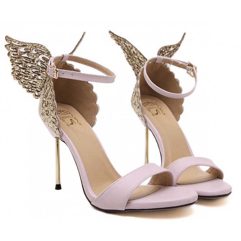 heels with butterfly on back