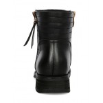Black Vintage Ankle Side Zipper Chelsea Boots Shoes