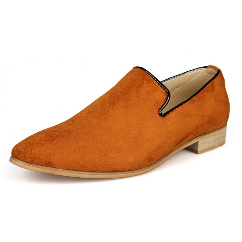 mens faux suede loafers