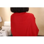 Red Long Sleeves Batwing Thin Cardigan Outer Coat Jacket Shawl
