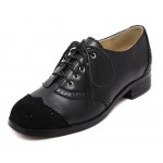 Black Suede Lace Up Loafers Flats Oxfords Dress Shoes