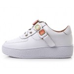 White Colorful Gemstones Platforms Sole Womens Sneakers Loafers Flats Shoes