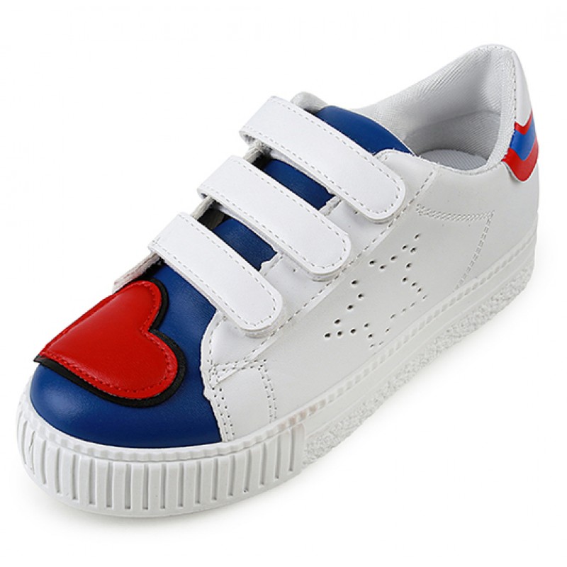 white shoes with red heart