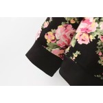 Black Vintage Roses Flowers Floral Beautiful Things Long Sleeve Sweatshirts Tops