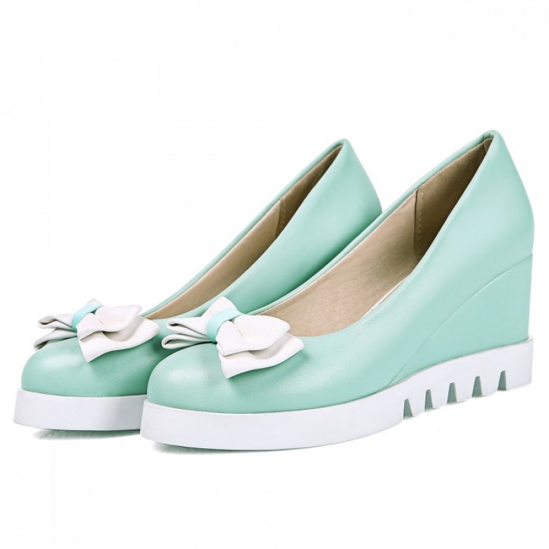 green pointed toe flats