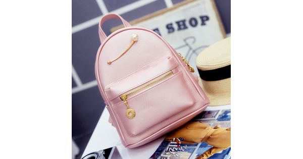 pink and gold bag