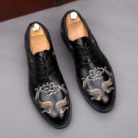 black embroidered shoes
