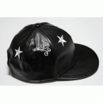 Black White PU Sun Clouds Star Baseball Cap Hip Hop Trucker Hat Snapback