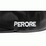 Black Perore PU Baseball Cap Hip Hop Trucker Hat Snapback
