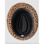 Khaki Leopard Cheetah Wild Animal Funky Jazz Dance Dress Bowler Hat