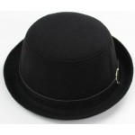 Black Woolen Black Belt MJ Funky Gothic Jazz Dance Dress Bowler Hat