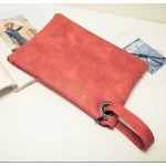 Red Vintage Oversized Envelope Clutch Bag Purse