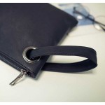 Black Vintage Oversized Envelope Clutch Bag Purse