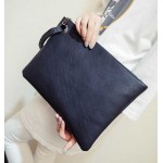 Black Vintage Oversized Envelope Clutch Bag Purse
