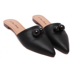 Black Point Head Duo Balls Flats Flip Flop Sandals Shoes