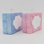 Blue Pink Today is Cloudy Cloud Acrylic Rectangular Evening Clutch Purse Jewelry Box