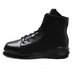 Black Lace Up Thick Sole High Top Lace Up Punk Rock Sneakers Mens Boots Shoes