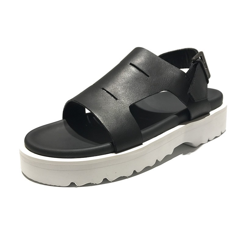 black sandals thick sole