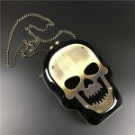 Black Bronze Metal Skull Punk Rock Gothic Evening Clutch Purse Jewelry Box