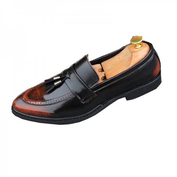 Brown Tassels Mens Oxfords Loafers Dress Dapper man Shoes Flats