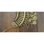 Bronze Vintage Coins Tassels Bohemian Ethnic Necklace