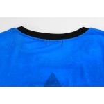 Dark Blue Snow Mountain Funky Short Sleeves T Shirt Top