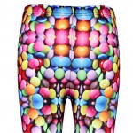 Rainbow Colorful Smarties Print Yoga Fitness Leggings Tights Pants